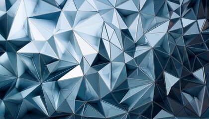 Abstract Triangular Background Low Poly Model