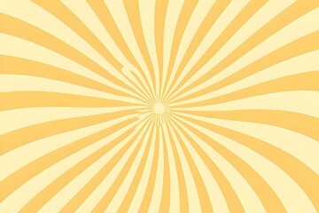 Fototapeta premium Abstract sunburst background in pastel yellow and cream. Perfect for banners, websites, and presentations.