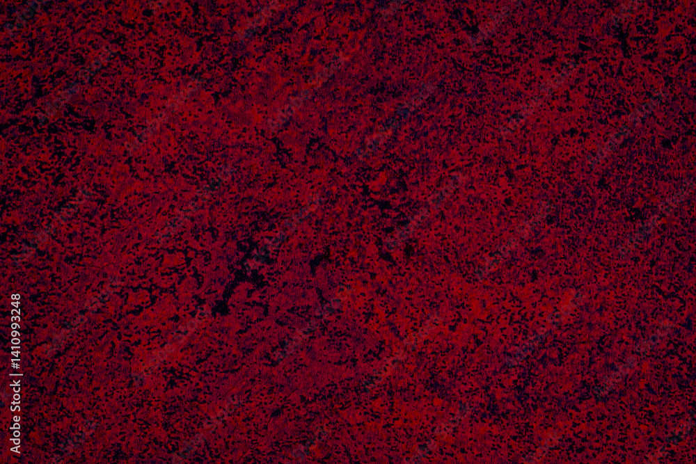 Poster A dynamic surface of bold red hues showcases intricate textures and patterns from an active artistic creation in a sunny studio