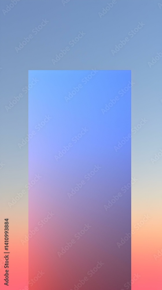 Aufkleber abstract pastel gradient background with a central rectangular shape. perfect for presentations, web