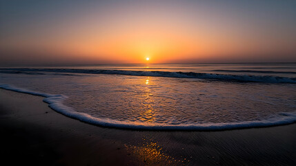 Sunrise On A Peaceful Beach