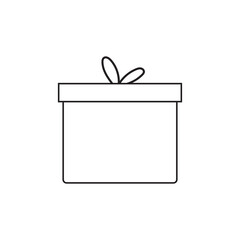 A black line on a white background