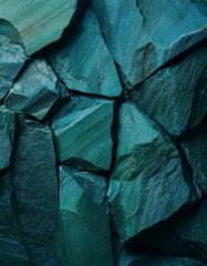 Blue green stone background