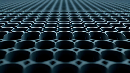 Naklejka premium Abstract Geometric Pattern Dark Grey Hexagonal Grid