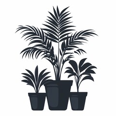 Indoor Greenery. Transform Your Living Space with Vibrant Potted Plants and Modern Minimalist Design