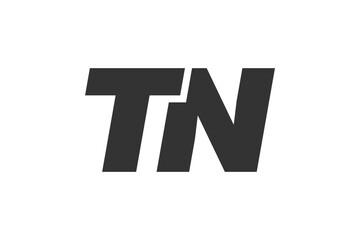 TN Techno Editable Font Logo For Corporate Branding. Bold, Futuristic Design With Unique Typographic Ideas. Minimal Custom Type And Dynamic Letter