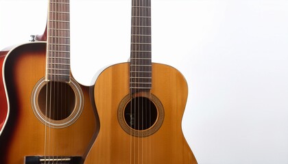 Fototapeta premium guitar, white background