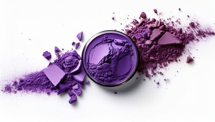purple eye shadow
