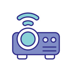 Fototapeta premium Projector icon vector stock illustration