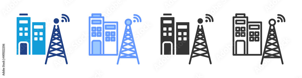 Poster It Support icon set multiple style collection