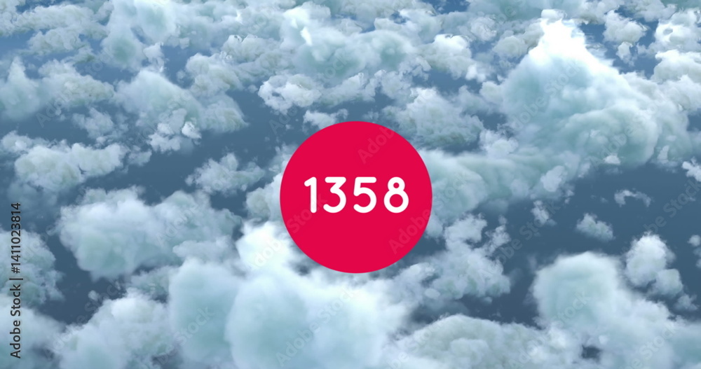 Poster image of counting numbers over clouds