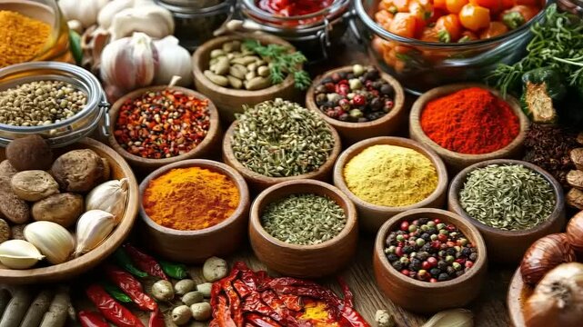 Aromatic Spices and Herbs Collection: Culinary Delights