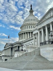 U.S. Capitol in Washington D.C. on Capitol Hill, overlooking the National Mall, home to the House...