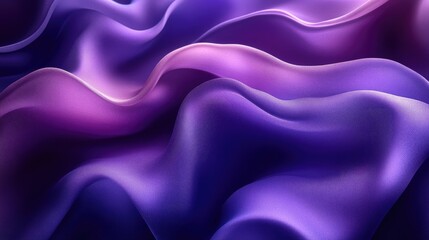 Obraz premium Purple silk fabric waves, abstract background, design texture