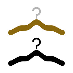 hanger icon, simple flat style, illustration, logo sign symbol pictogram template, for ui or ux isolated on white for mobile app, editable	