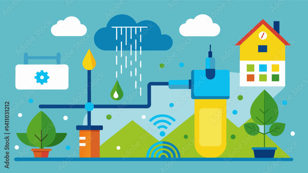 Poster efficient use of water is achieved through a smart irrigation system that takes into account factors
