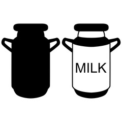 milk barrel icon, simple flat style, illustration, logo sign symbol pictogram template, for ui or ux isolated on white for mobile app, editable