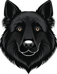 Black Dog Logo in Vector
