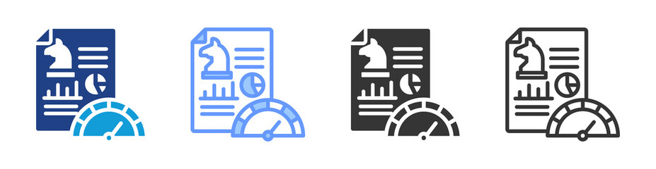 Benchmarking icon set multiple style collection