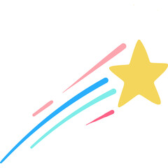 Colorful Shooting Star