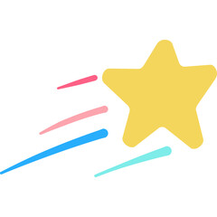 Colorful Shooting Star