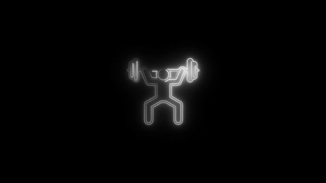 Sport icon weightlifter. weightlifting gym weight fitness sport gymnastics, athlete squats with barbell icon,