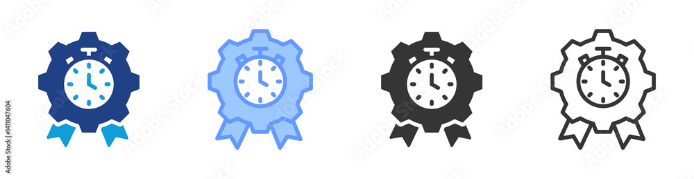 Poster Effective icon set multiple style collection