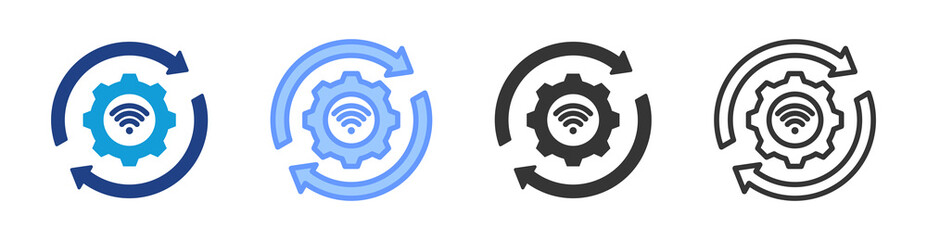 Autonomous icon set multiple style collection