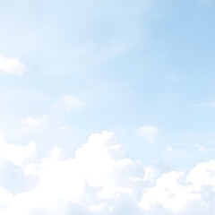 blue sky and clouds