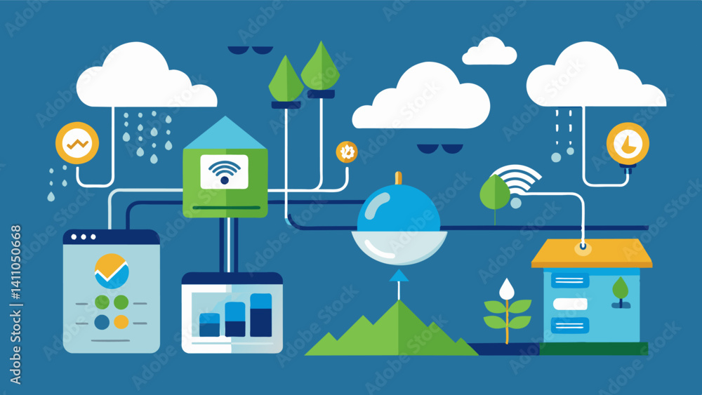 Poster integrated weather forecasting systems that automatically adjust feeding schedules and monitor water