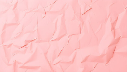 pink crumpled paper