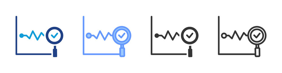 Predictive Analytics icon set multiple style collection