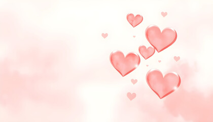 pink background with hearts