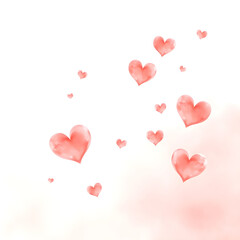 red hearts background