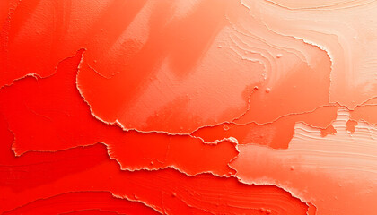 red paint on the wall