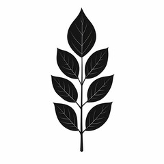 Greenery Leaf Silhouette Illustration. Botanical Art and Nature Design for Home Decor and Eco-Friendly Lifestyle