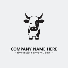 Plant illustration for logo company black and white vector image
