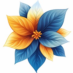 Fototapeta premium Vibrant Floral Pattern. Nature-Inspired Artistic Illustration with Colorful Botanical Design