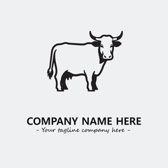 Plant illustration for logo company black and white vector image
