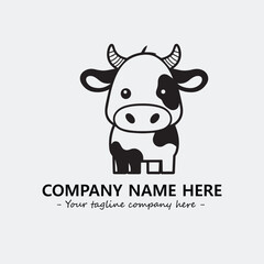 Plant illustration for logo company black and white vector image
