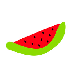 Cute watermelon vector icon
