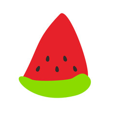 Cute watermelon vector icon
