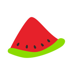 Cute watermelon vector icon
