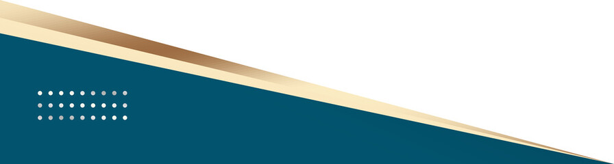 Elegant Gold and Blue Corner Border Background