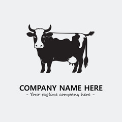 Plant illustration for logo company black and white vector image
