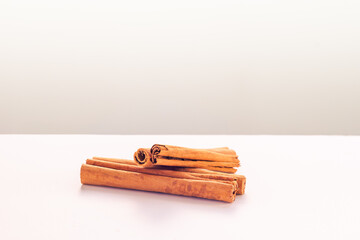 Cinnamon rolls, isolated on a white background.