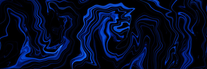 Marble rock texture blue ink pattern liquid swirl paint black dark that is Illustration background for do ceramic counter tile white that is abstract waves skin wall luxurious art ideas concept.
