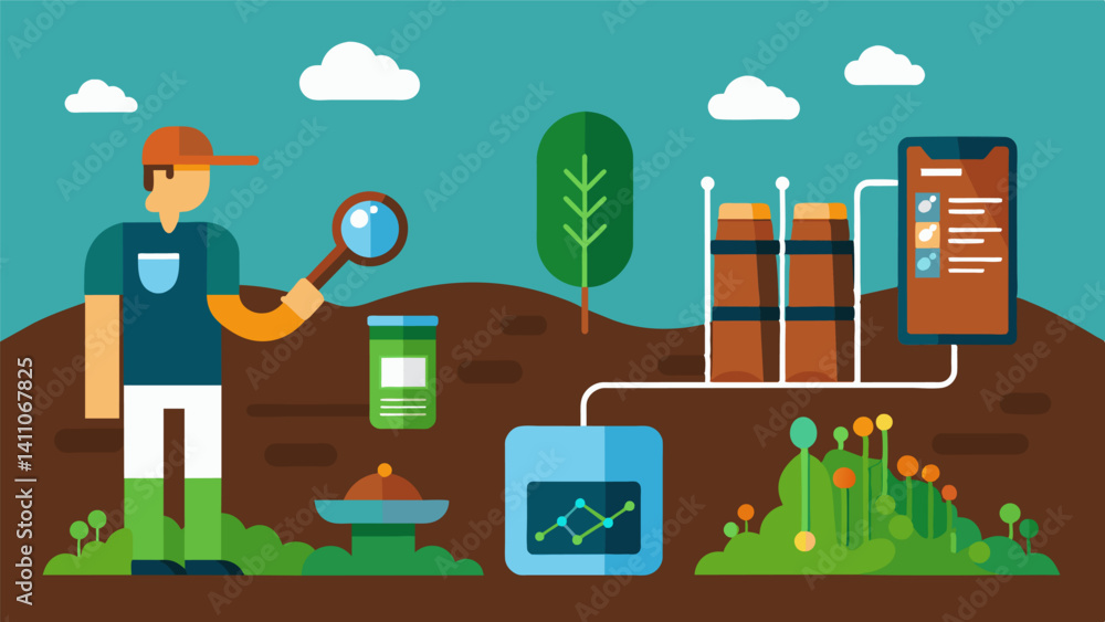 Aufkleber soil microbial diversity is monitored and analyzed through dna sequencing technology allowing for a 