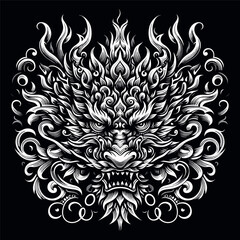 Highly Detailed Oriental Dragon in Vibrant Style