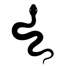 snake animal black silhouette icon - designs for jungle animals snake Safaris, wildlife, rainforest, vector on a white transparent.